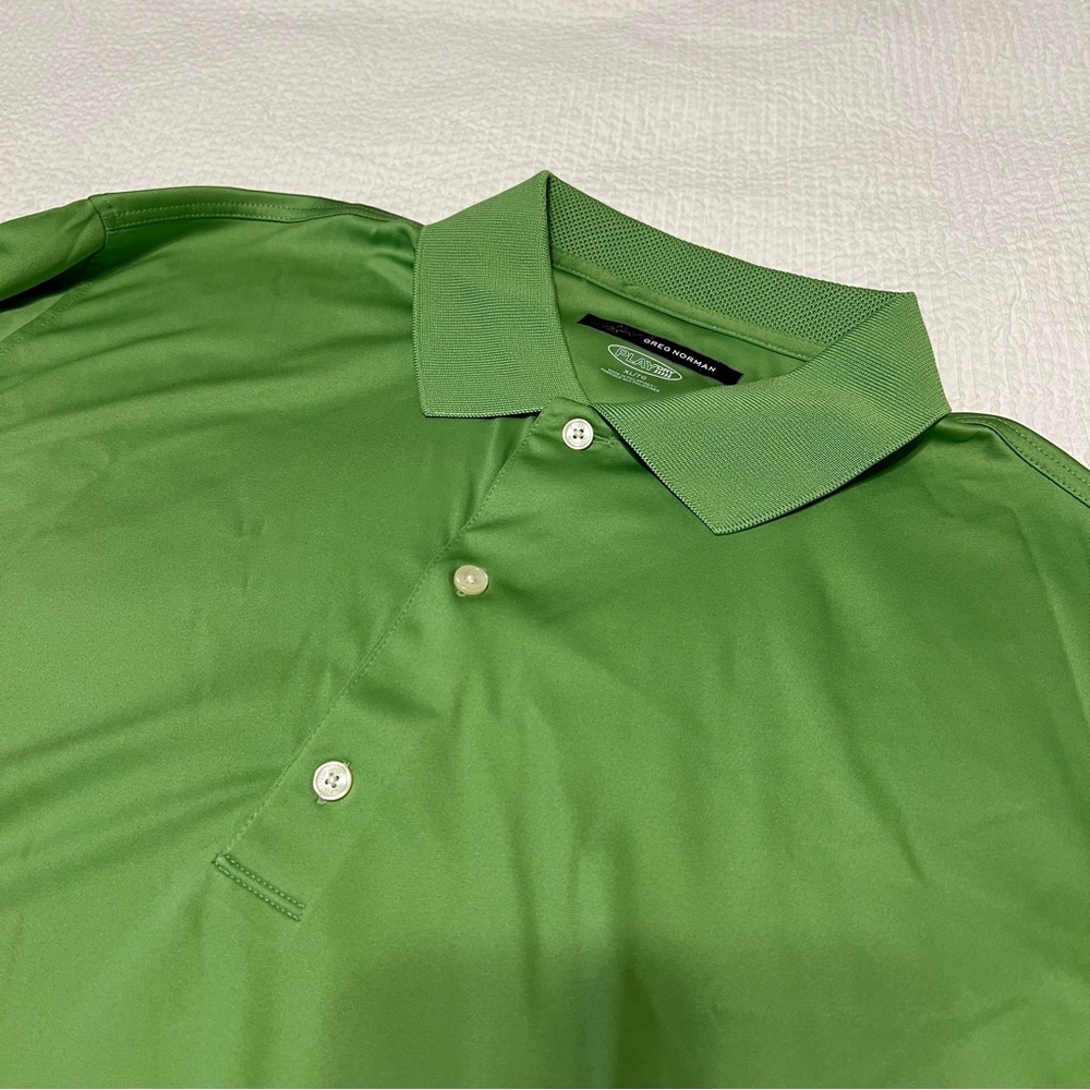 GREG NORMAN golf shirt Play Dry polo green size XL